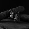 Saanjh Bela Green Twin Mayuri Oxidised Earrings