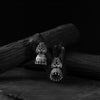 Saanjh Bela Twin Mayuri Red Oxidised Earrings