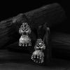 Green Saanjh Bela Twin Mayuri Oxidised Earrings