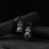 Saanjh Bela Red Twin Mayuri Oxidised Earrings