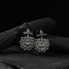 Elephant Green Saanjh Bela Oxidised Earrings