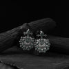 Elephant Saanjh Bela Green Oxidised Earrings
