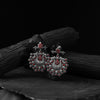 Elephant Saanjh Bela Ruby Oxidised Earrings