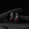 Nandi Saanjh Bela Red Oxidised Earrings