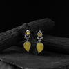 Nandi Saanjh Bela Yellow Oxidised Earrings