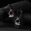 Saanjh Bela Red Sparrow Oxidised Earrings