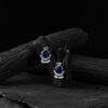 Saanjh Bela Blue Sparrow Oxidised Earrings