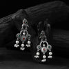 Sparrow Saanjh Bela Red & Green Oxidised Earrings