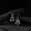 Sparrow Saanjh Bela Red & Green Oxidised Earrings