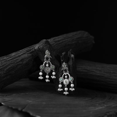 Sparrow Saanjh Bela Multicolor Oxidised Earrings