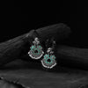 Bird Mint Green Saanjh Bela Oxidised Earrings