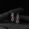 Saanjh Bela Pink Cuckoo Oxidised Earrings