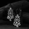 Saanjh Bela Peacock Pearls Oxidised Earrings
