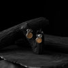 Saanjh Bela Light Brown Elephant Motif Oxidised Earrings