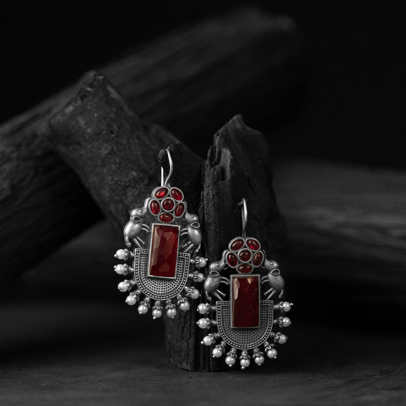 Oxidised Earrings