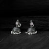 Saanjh Bela Pink & Green Oval Oxidised Necklace Set