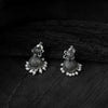 Saanjh Bela Ruby Peacock Oxidised Necklace Set