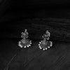 Saanjh Bela Ruby & Green Peacock Oxidised Necklace Set