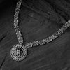 Saanjh Bela Black Lotus Oxidised Necklace Set