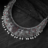 Saanjh Bela Ruby Floral Oxidised Necklace Set
