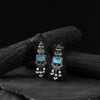 Saanjh Bela Multicolor Seahorse Oxidised Earrings