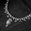 Saanjh Bela Crystal Leaves Oxidised Necklace Set
