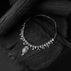 Saanjh Bela Crystal Leaves Oxidised Necklace Set