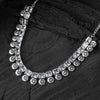 Saanjh Bela Crystal Blossom Oxidised Necklace Set