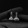 Saanjh Bela Peacock Black Oxidised Earrings